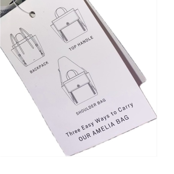 ❤️ Fossil Amelia White Cheetah Black Leather Backpack Shoulder Bag ZB7856504 FS - Picture 4 of 14